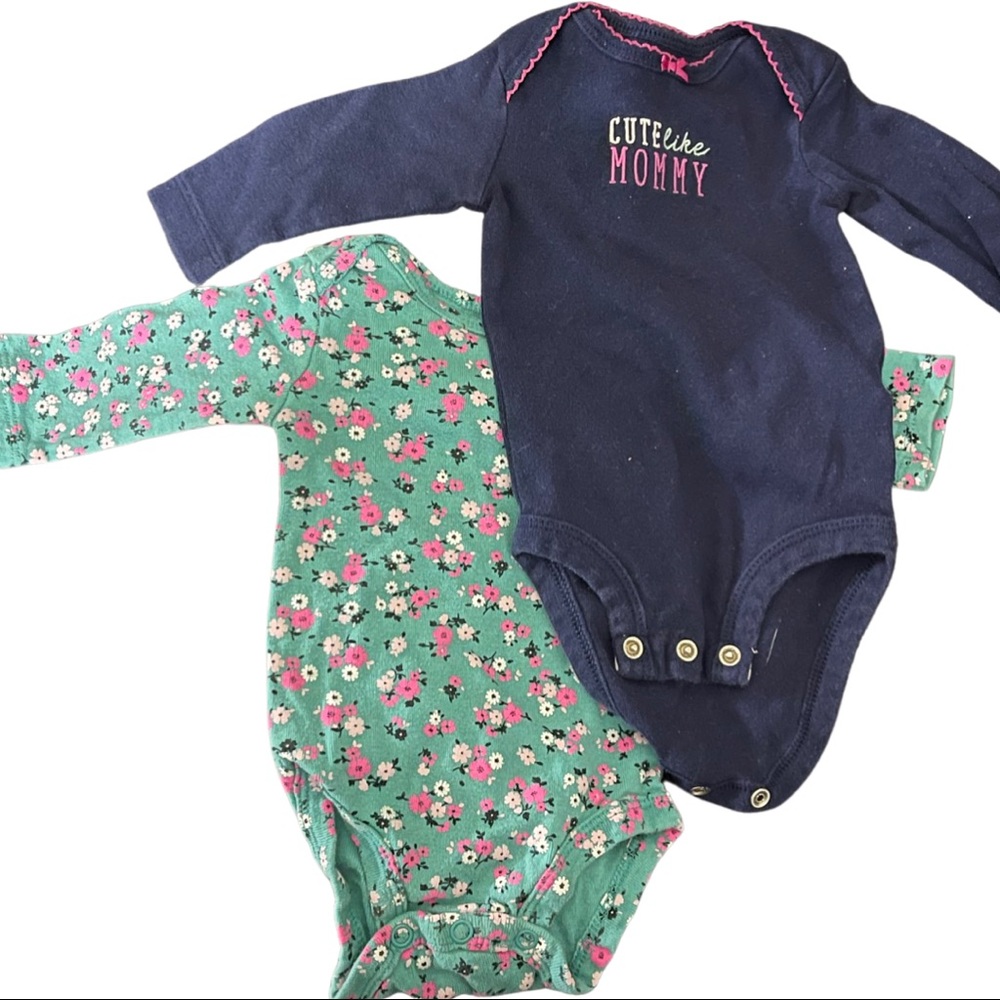 Two 0-3 Month Carter’s Onesie